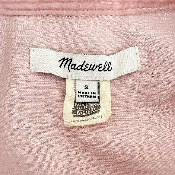Madewell Oversized Corduroy Yorkway Shirt Jacket Size S Wisteria Dove Pink Fall - Picture 13 of 16